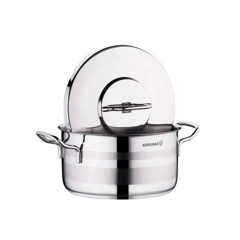 Korkmaz Astra2 A2027 Stainless Steel Casserole – 28x16 cm | 9.5L