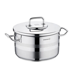 Korkmaz Astra2 A2027 Stainless Steel Casserole – 28x16 cm | 9.5L | Induction-Compatible, Professional-Grade Mirror Finish