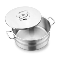 Korkmaz A2030 Astra 2 Casserole Pot – 20.75L Extra-Large Stainless Steel Cookware, 36x21 cm