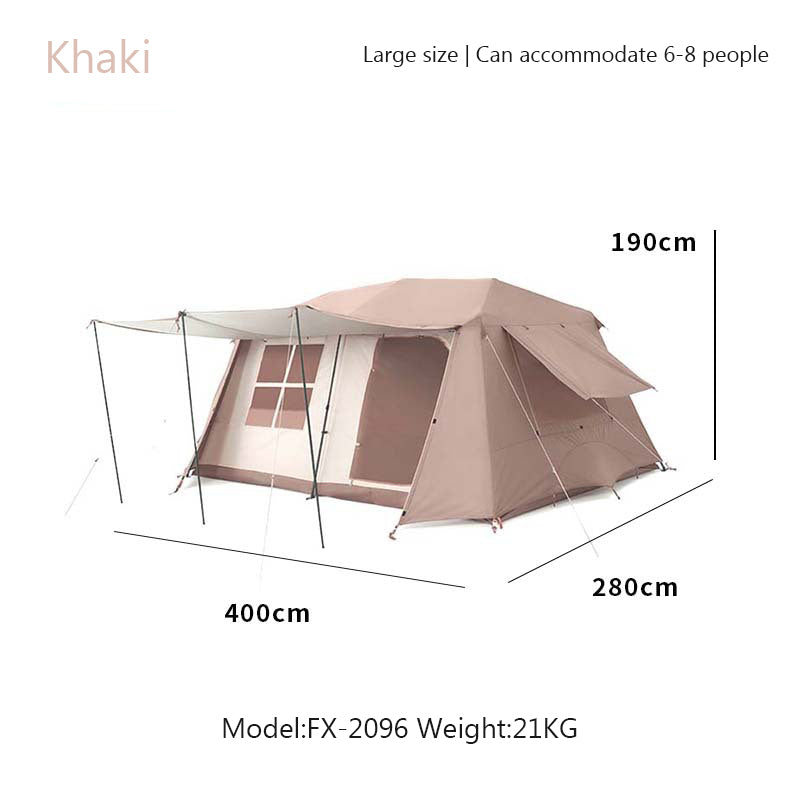 Chanodug Quick-Open Waterproof Camping Tent for 6–8 Persons – 4 × 2.8 m