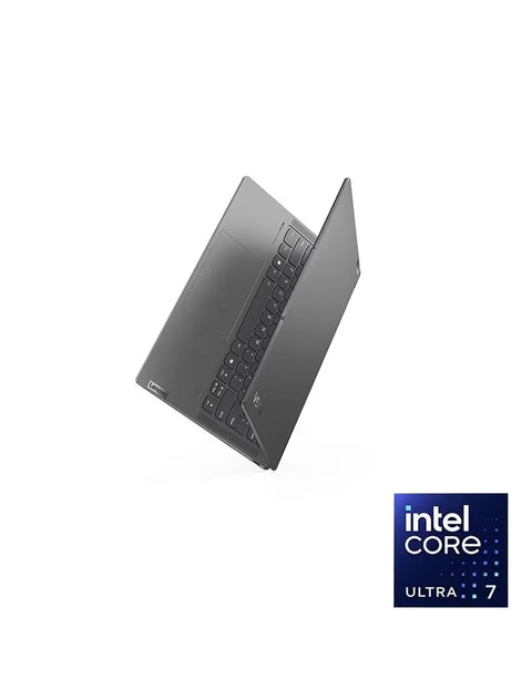 لينوفو لابتوب Yoga 7 2-in-1 بشاشة لمس مقاس 14 بوصة بدقة WUXGA – معالج Intel Core Ultra 7 155U، رام 16 جيجا، هارد SSD سعة 512 جيجا، كرت شاشة Intel Graphics، نظام Windows 11 Home، لوحة مفاتيح بإضاءة خلفية عربي وإنجليزي، رمادي ستورم، ضمان سنتين + قلم
