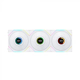 LIAN LI UNI FAN TL LCD 120mm ARGB Cooling Fan with 1.6" LCD Screen (Pack of 3) - White
