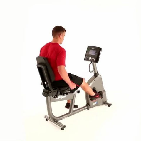 Life Fitness RS1 Recumbent Bike Go Console Home Cardio Exercise Bike Comfortable Design
