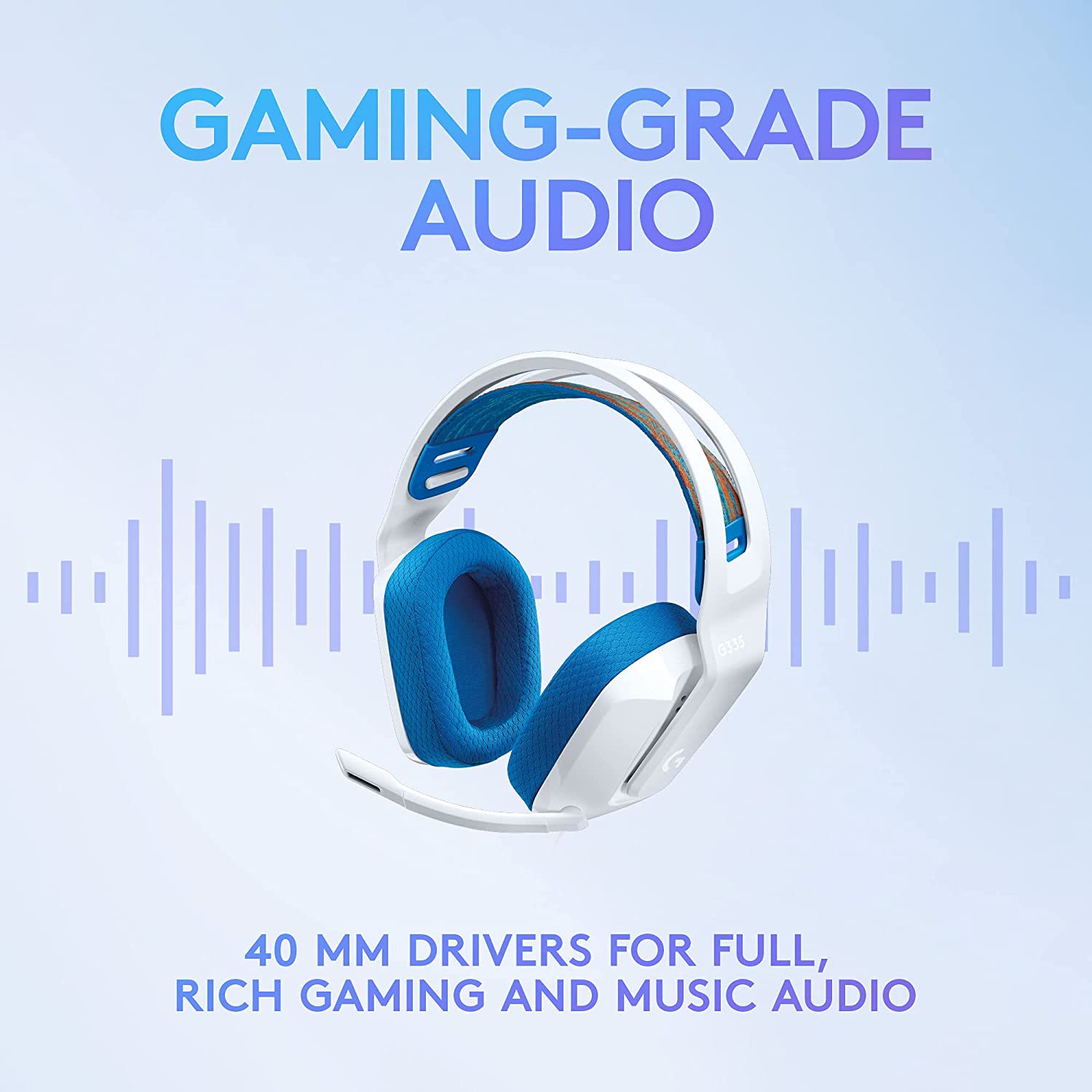Logitech G335 Wired Gaming Headset - White - Level UpLogitechPC5.10E+12