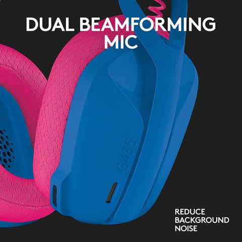 Logitech G435 LIGHTSPEED & Bluetooth Wireless Gaming Headset - Blue