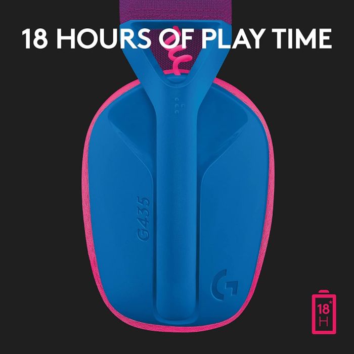 Logitech G435 LIGHTSPEED & Bluetooth Wireless Gaming Headset - Blue - Level UpLogitechPC5.10E+12