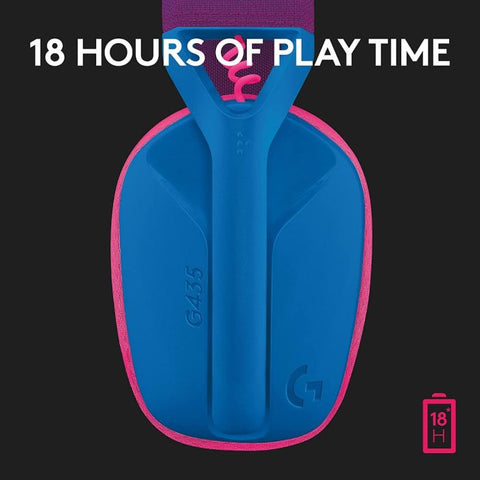 Logitech G435 LIGHTSPEED & Bluetooth Wireless Gaming Headset - Blue