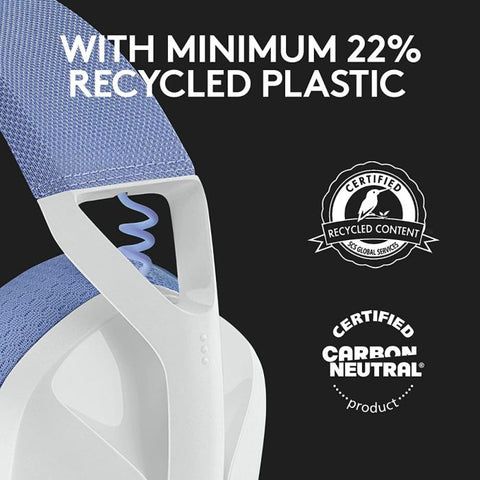 Logitech G435 LIGHTSPEED & Bluetooth Wireless Gaming Headset - White