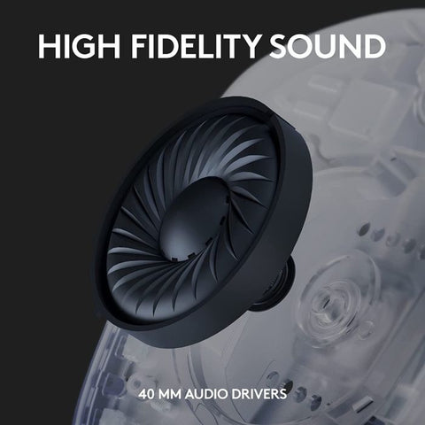 Logitech G435 LIGHTSPEED & Bluetooth Wireless Gaming Headset - White