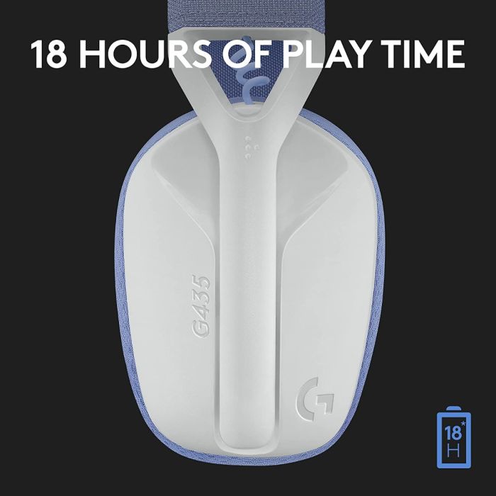 Logitech G435 LIGHTSPEED & Bluetooth Wireless Gaming Headset - White - Level UpLogitechPC5099206097490