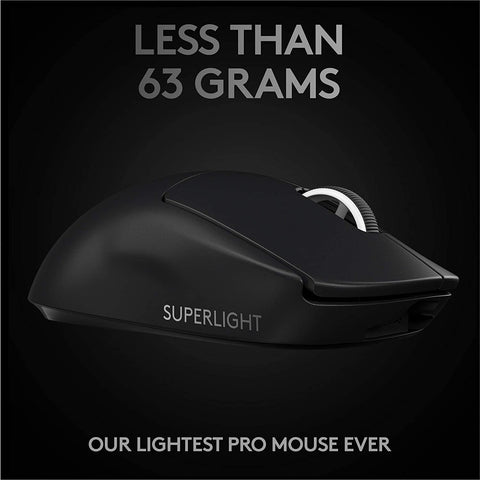 Logitech PRO X SUPERLIGHT Wireless Gaming Mouse - Black