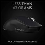 Logitech PRO X SUPERLIGHT Wireless Gaming Mouse - Black