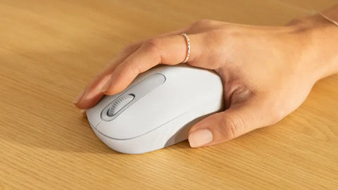 ماوس Logitech M196 بلوتوث لاسلكي للاستخدام اليومي – أوف وايت