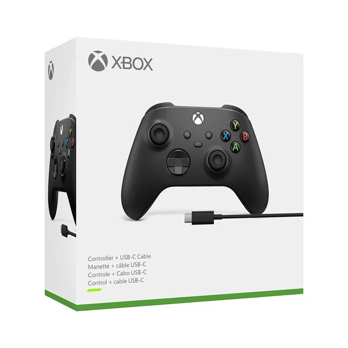 Xbox Wireless Controller + USB-C Cable - Carbon Black