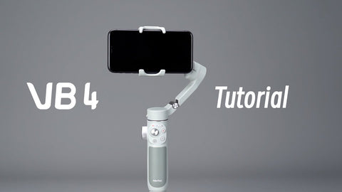 فييو حامل جيمبال محمول باليد في بي 4  ثلاثي المحاور للهواتف الذكية - رمادي فاتح