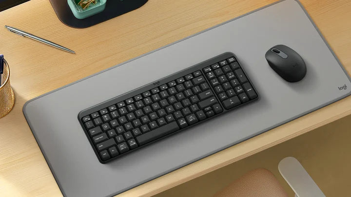 Logitech MK250, Compact Bluetooth Wireless Combo, Keyboard & Mouse, English/Arabic - Graphite