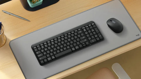 Logitech MK250, Compact Bluetooth Wireless Combo, Keyboard & Mouse, English/Arabic - Graphite