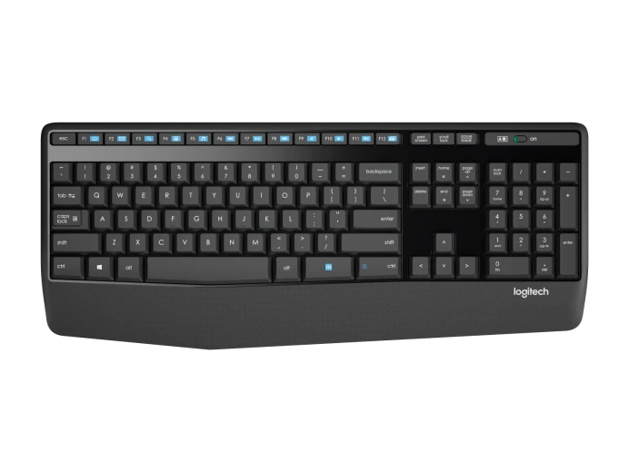 طقم Logitech MK345 Comfort كيبورد وماوس لاسلكي عربي/إنجليزي بتصميم مريح – أسود