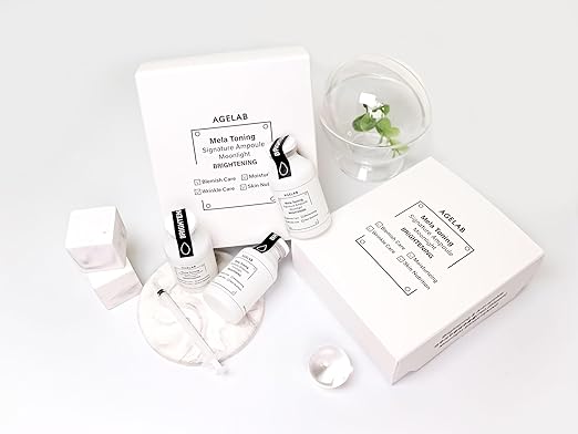 AgeLab Mela Toning Signature Ampoule | Vitamin C Moonlight Brightening Serum for Dark Spots, Hyperpigmentation & Uneven Skin Tone | Radiance & Skin Tone Booster | Korean Skincare | 30ml
