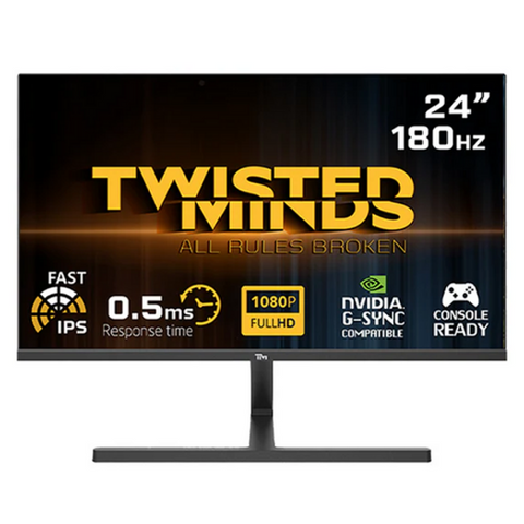 Twisted Minds 23.8" FHD, 180Hz, 0.5 ms, Fast IPS, HDR, HDMI 2.0 Gaming Monitor