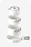 Naturehike Ceramic Non-Stick Pot Set - White (4pcs)