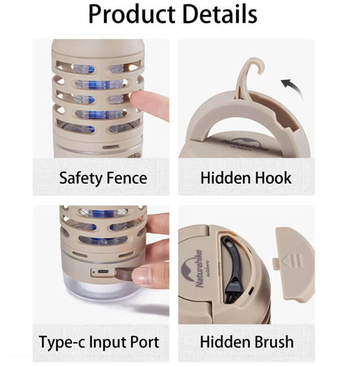 Naturehike Outdoor Mosquito Killer Lamp - khaki