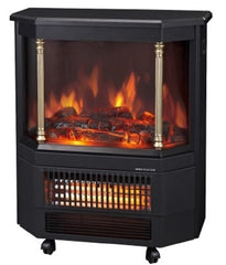 ORCA CLASSIC FIREPLACE ELECTRIC HEATER 1850W EF332S BLACK