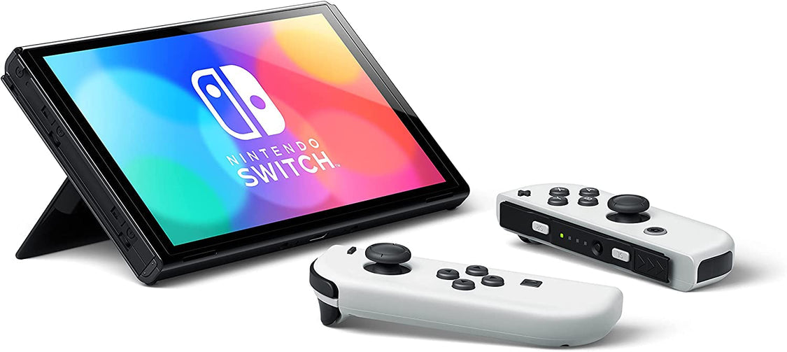 Bundle: Nintendo Switch OLED Model white joycon with Nintendo World Championships NES Edition