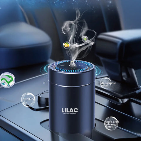 باوا، موزّع عطر ليلك مع إضاءة نجومية – أسود