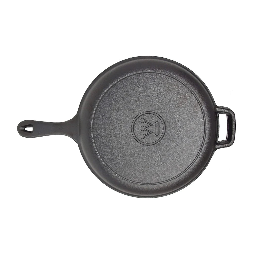 Westinghouse 3-Quart Pre-Seasoned Cast Iron Dutch Oven with 10.25-Inch Skillet Lid – Black