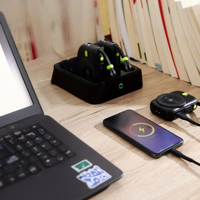 Goui Station 10000 mAh Magnetic Wireless Charging Power Bank Combo - Black