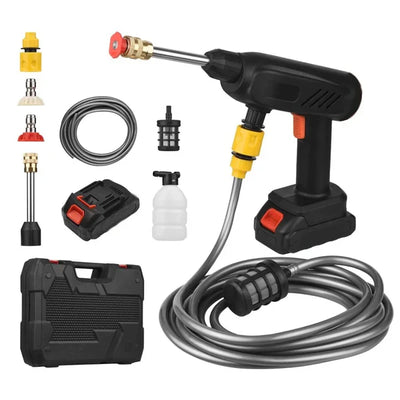 Cordless Pressure Washer, Portable Pressure Washer with Rechargeable 1 Battery 4-in-1 Nozzle, Handheld High-Pressure Car Washer Gun
