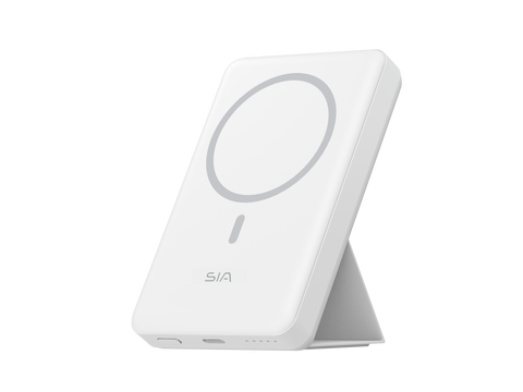 SIA PB2001 10000mAh wireless with holder 38.5WH WHT