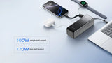 EcoFlow RAPID Power Bank (25,000mAh, 170W, 100W Built-In and Retractable Cables) - Black