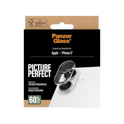 PanzerGlass PicturePerfect Camera Lens Protector iPhone 17, 17 Air, 17 Pro, 17 Pro Max