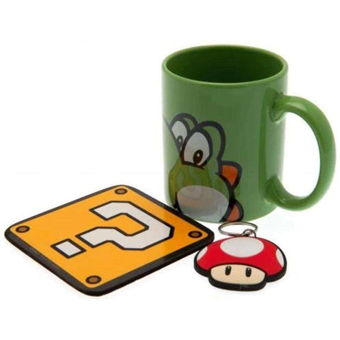 PMD Gift Set: Nintendo – Super Mario Yoshi (Mug + Keychain + Coaster)