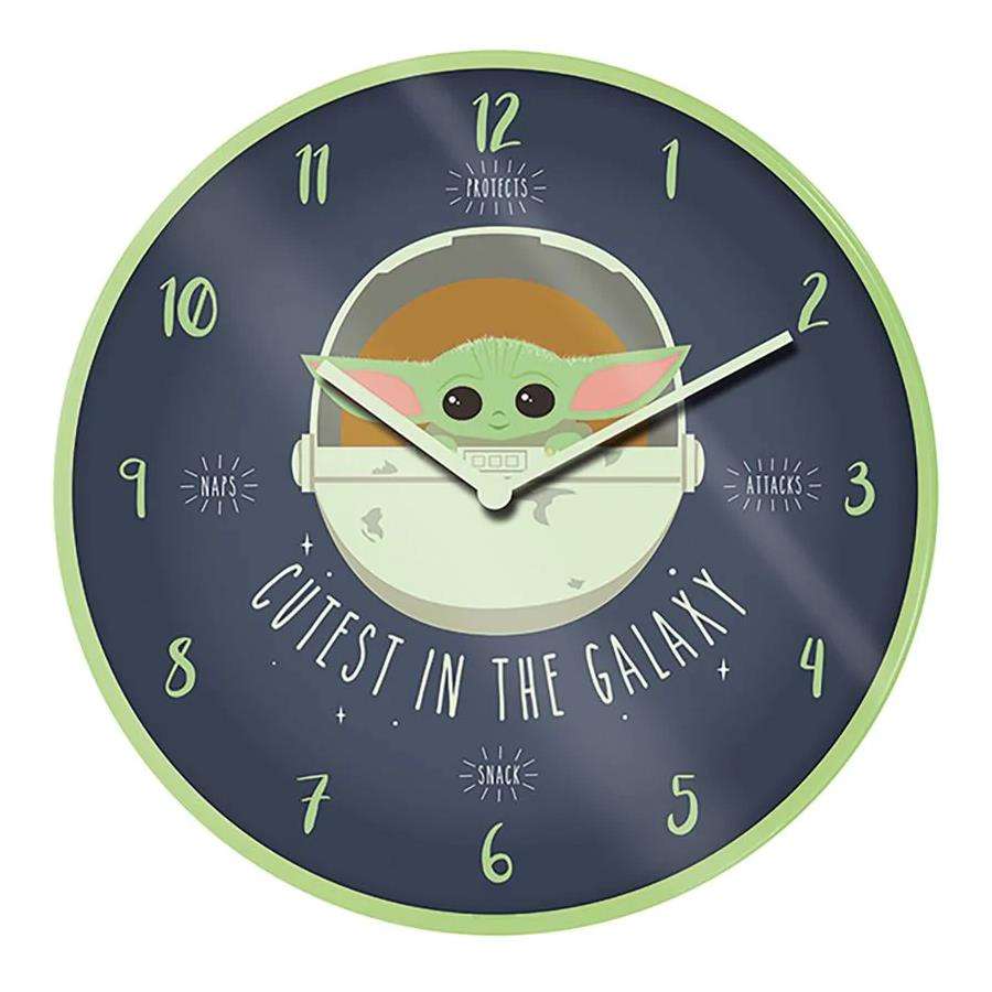 PMD Wall Clock: Star Wars – The Mandalorian (Cutest in the Galaxy)