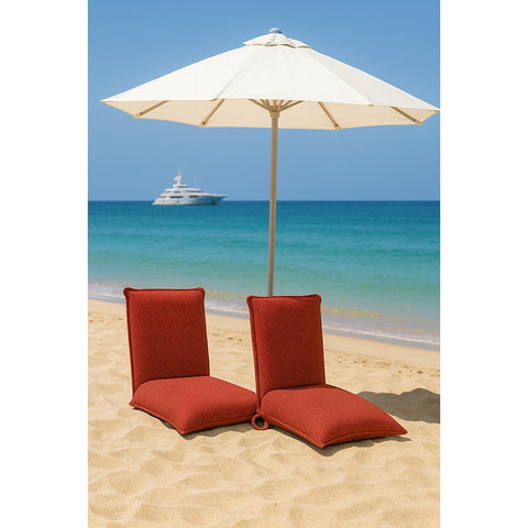 Folding Floor Chair with 6-Positions and Adjustable Back Support