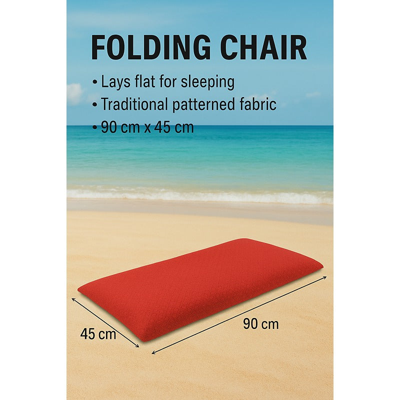Folding Floor Chair with 6-Positions and Adjustable Back Support