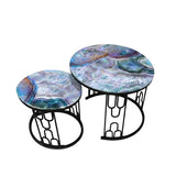 2-Piece Marble Center Table Set (70 cm & 50 cm)