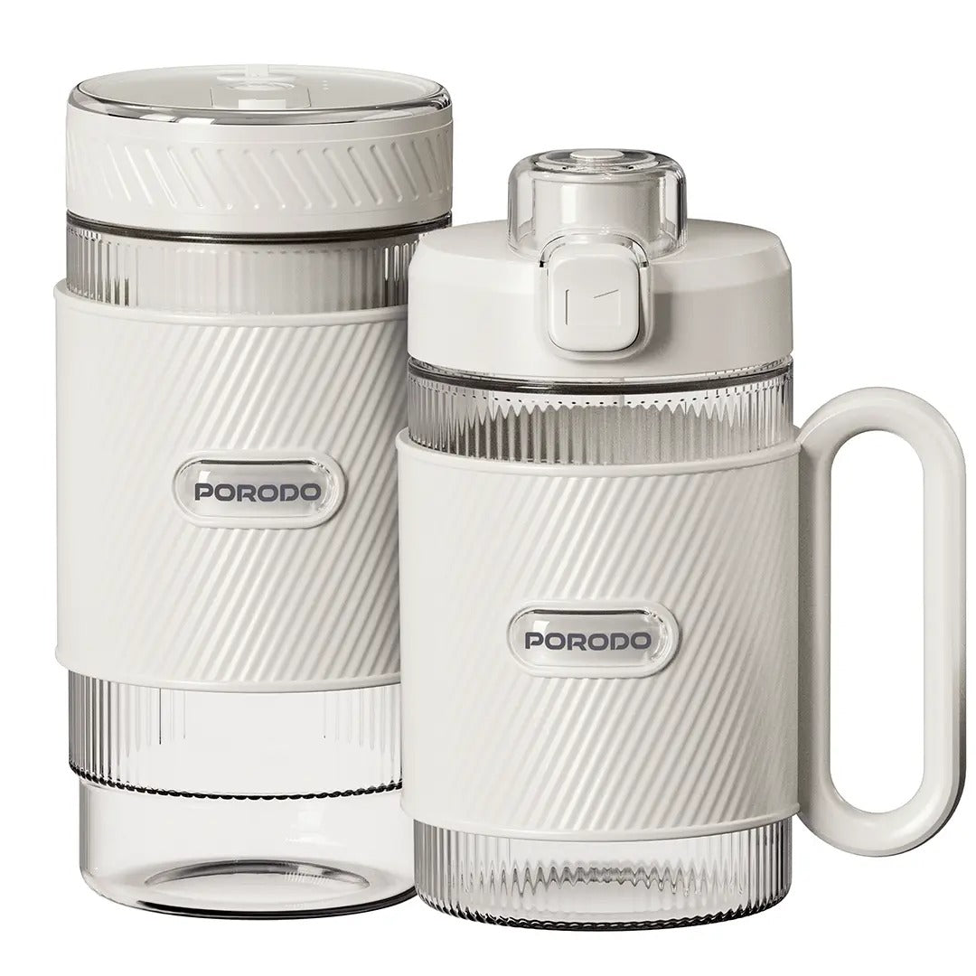 Porodo Lifestyle Portable Dual-Cup Smoothie Blender - White