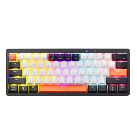 GAMEON AEROX Series 60% RGB Mechanical Wired Gaming Keyboard, Red Switch - English/Arabic (GOMK160-RS)