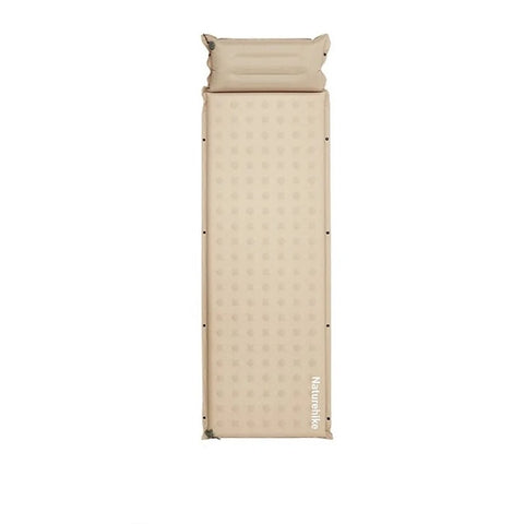 Naturehike D Series Automatic Inflatable Cushion with Built-in Pillow - Khaki Single(200*65*3)