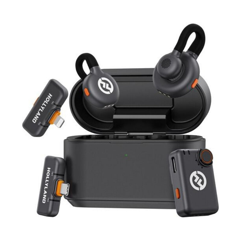 Hollyland LARK M2S Ultimate Combo Wireless Microphone System – Space Gray