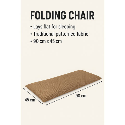 Folding Floor Chair with 6-Positions and Adjustable Back Support