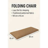 Folding Floor Chair with 6-Positions and Adjustable Back Support