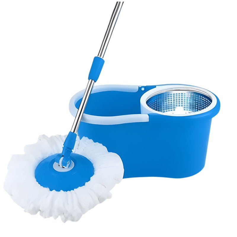 360° Rotating Microfiber Mop with Adjustable Stainless Steel Handle