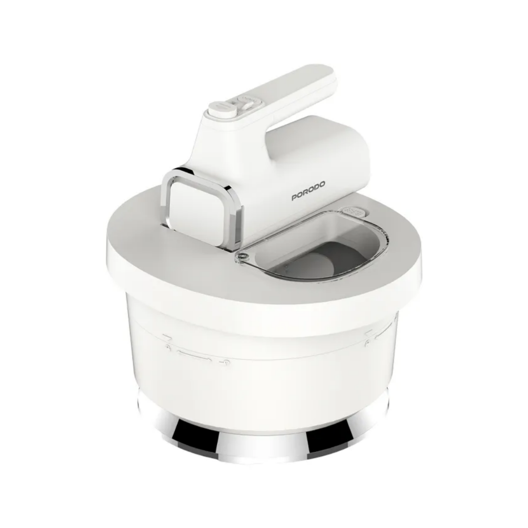 Porodo Lifestyle Spill-Proof Dual Mode Mixer - White/Silver