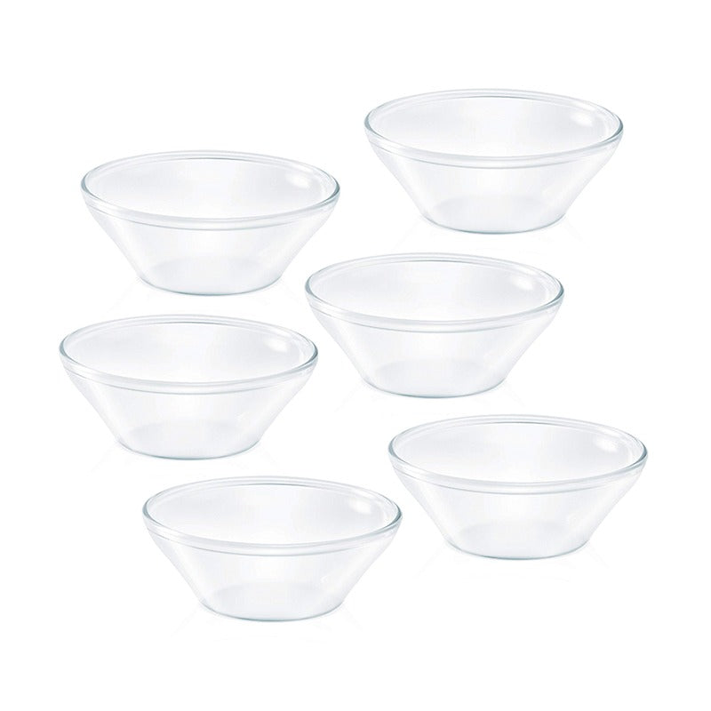 Borosil Venus Glass Katori Set of 6 – 170 ml
