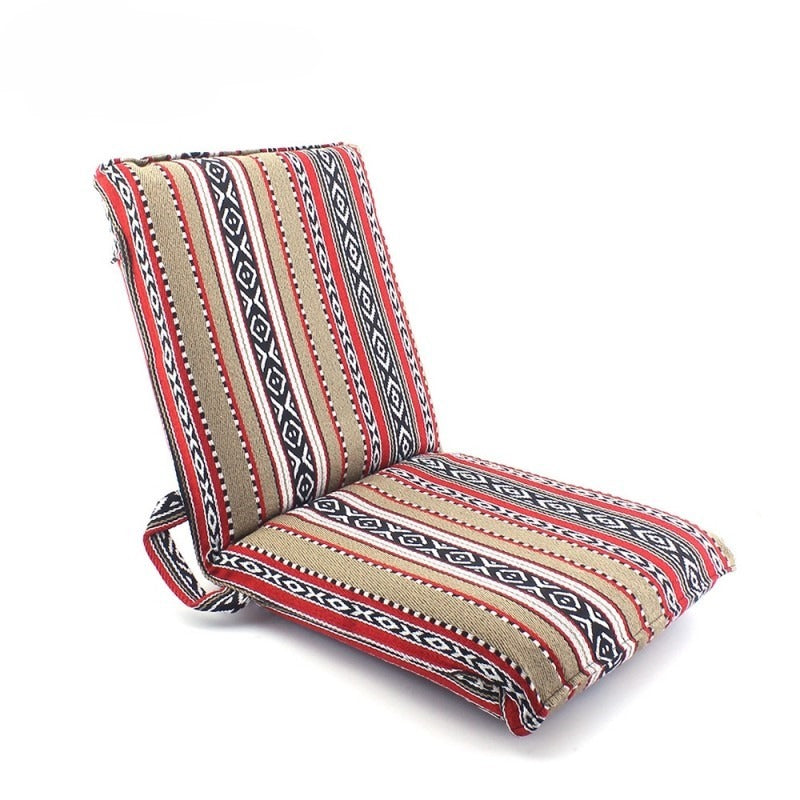 Folding Floor Chair with 6-Positions and Adjustable Back Support